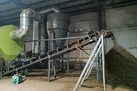 東北三臺圓盤造粒機(jī)生產(chǎn)線現(xiàn)場